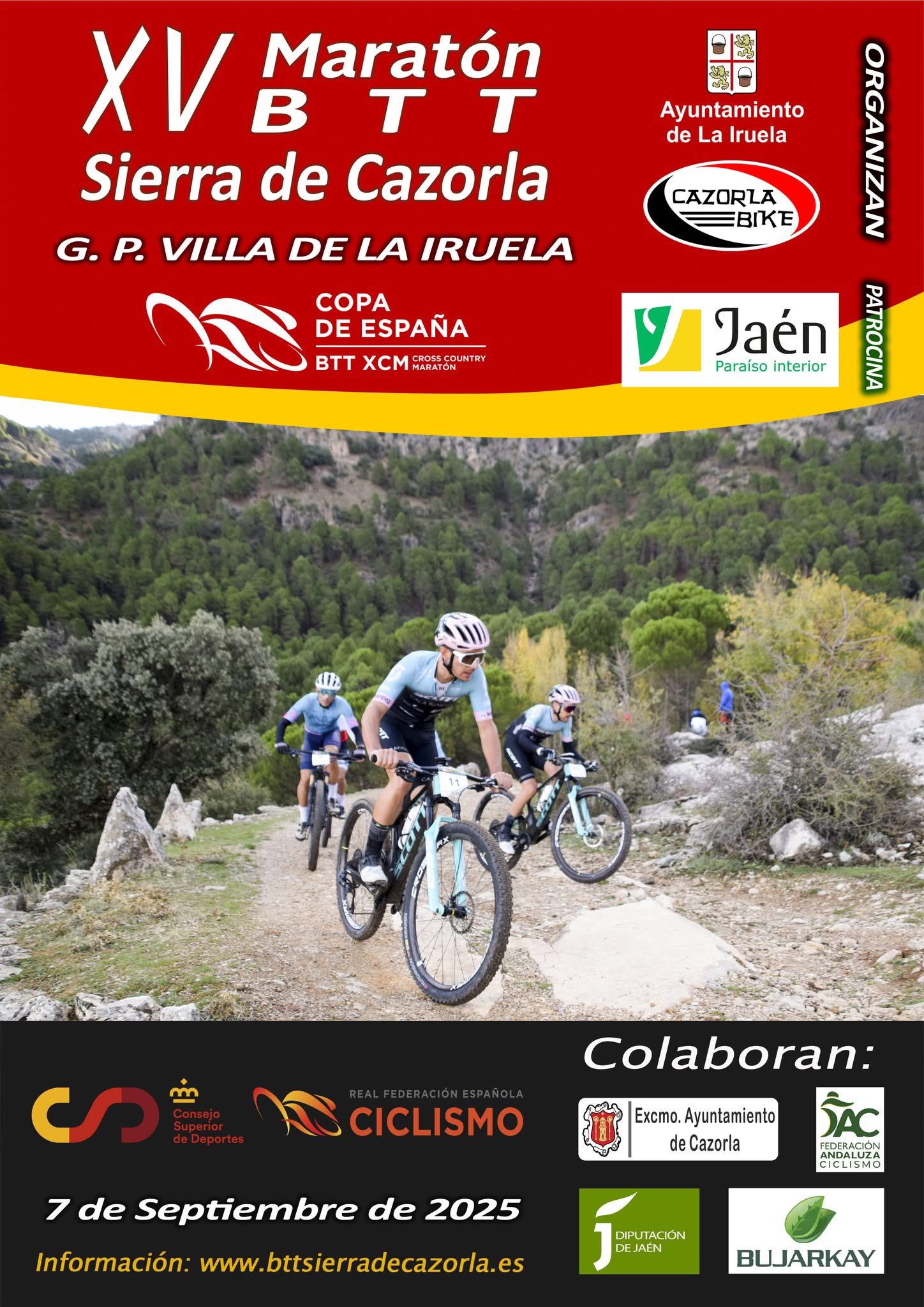 07 SEPTIEMBRE XV Maratón BTT Sierra de Cazorla