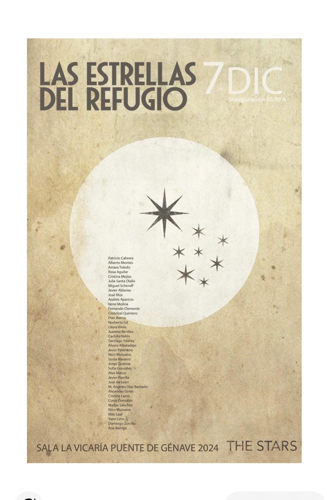 07 diciembre - 02 marzo · Exposición “Las Estrellas del Refugio”