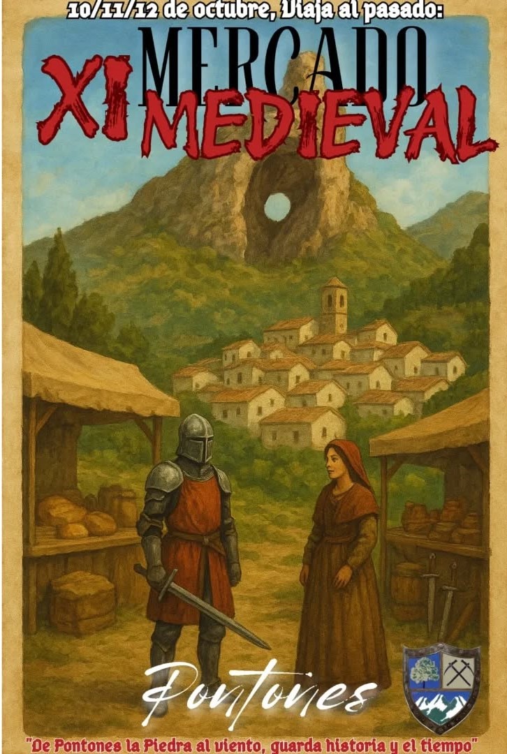 10-12 octubre · XI Mercado Medieval (Santiago Pontones)