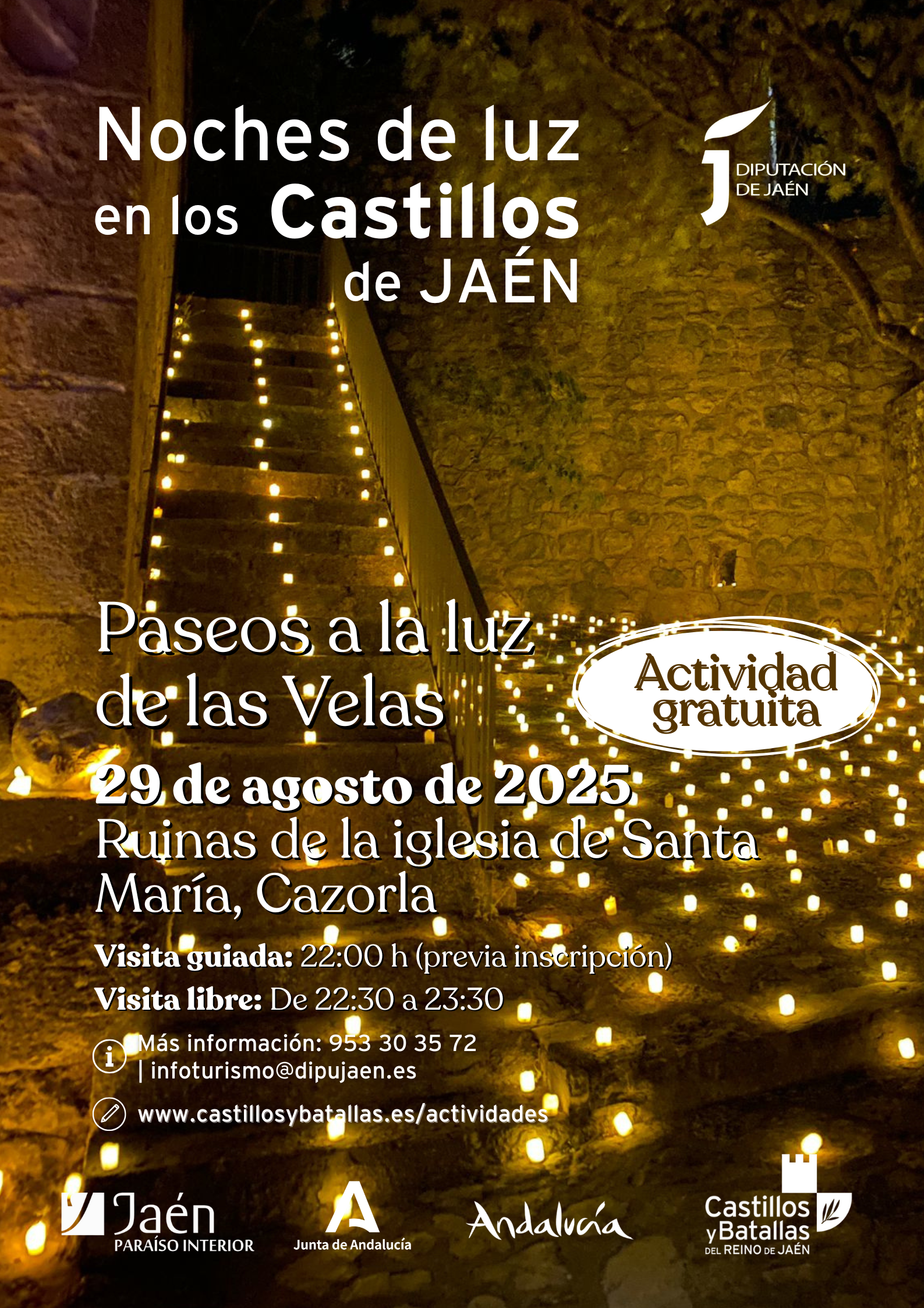 29 agosto Paseos a la luz de las Velas