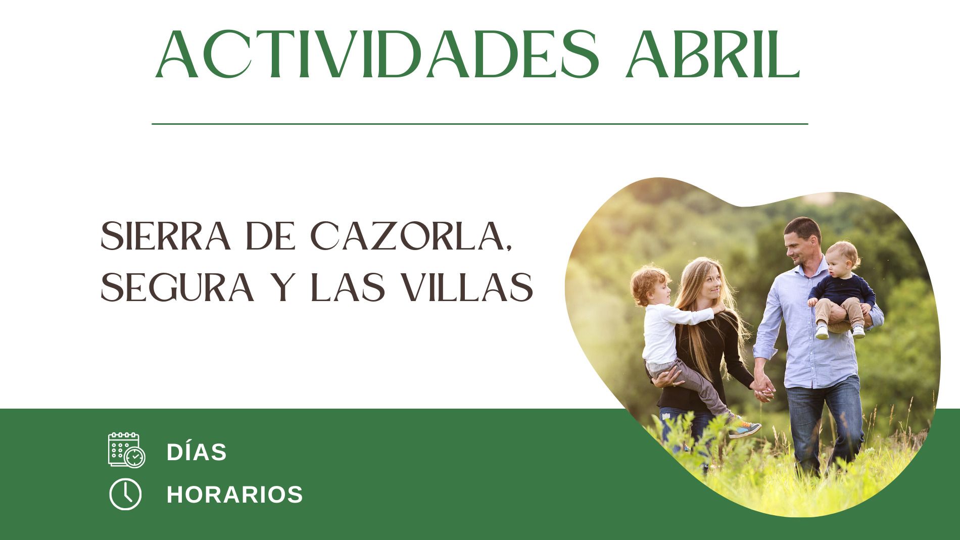 En este momento estás viendo ¡Abril lleno de aventuras inolvidables para disfrutar en familia!