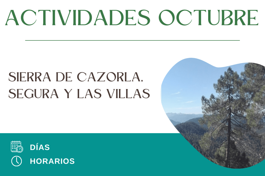 Vive Octubre en las Sierras de Cazorla, Segura y Las Villas con Rutas, Cultura y Espectáculos en la Naturaleza